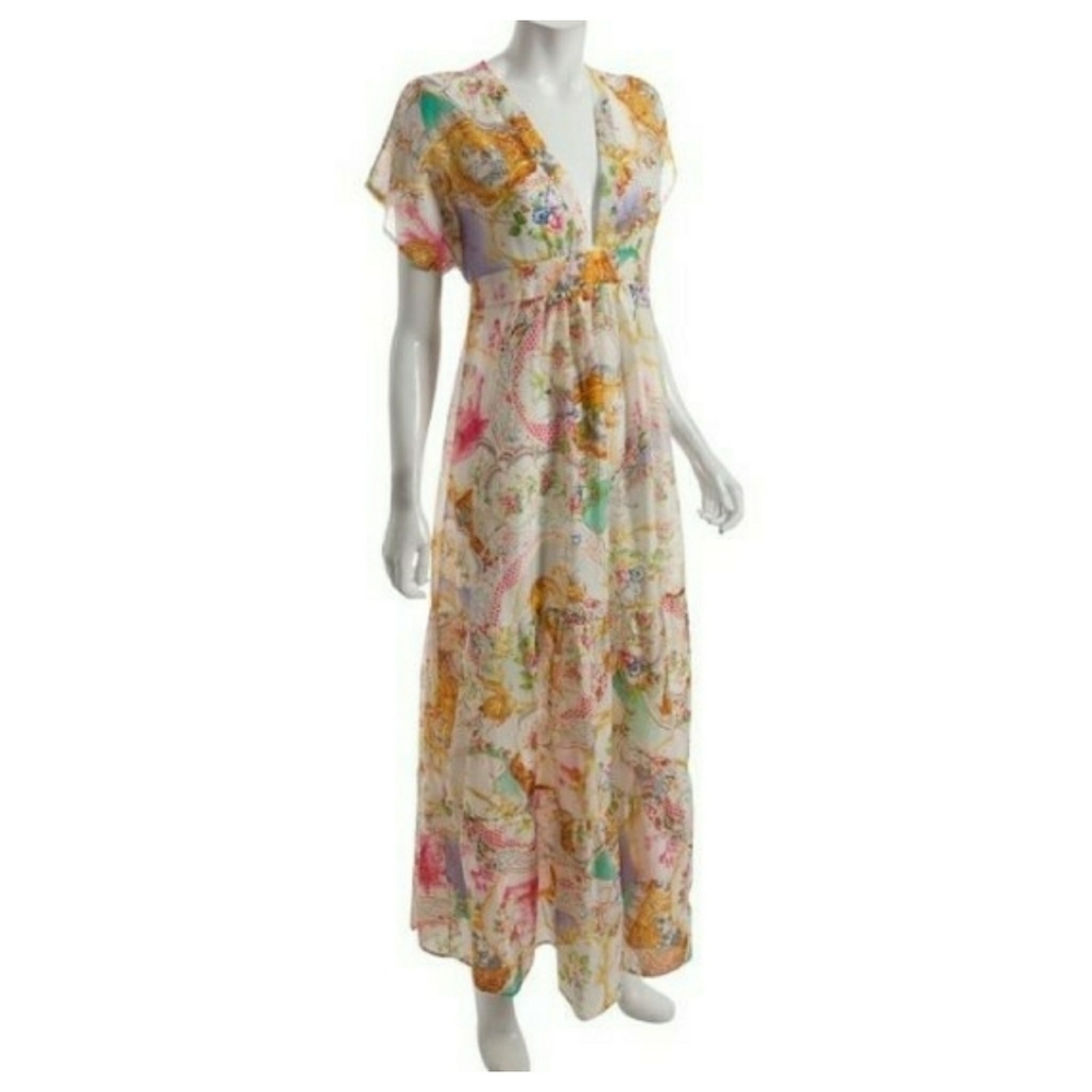 DAUGHTERS OF THE REVOLUTION // ltd ed plunge butterfly print maxi dress - Picture 15 of 16